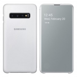 Samsung Clear View Standing Cover for Samsung Galaxy S10 - White